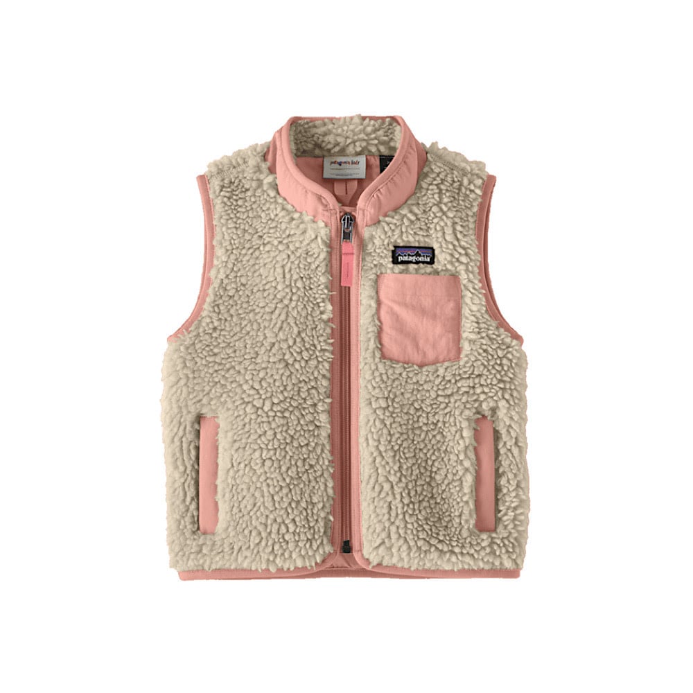 Patagonia - Baby Retro-X Vest - Natural/Sunlit Pink