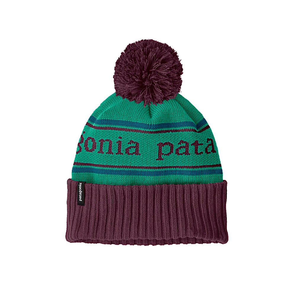 Patagonia Patagonia - Kids Powder Town Beanie - Park Stripe - Solo Teal