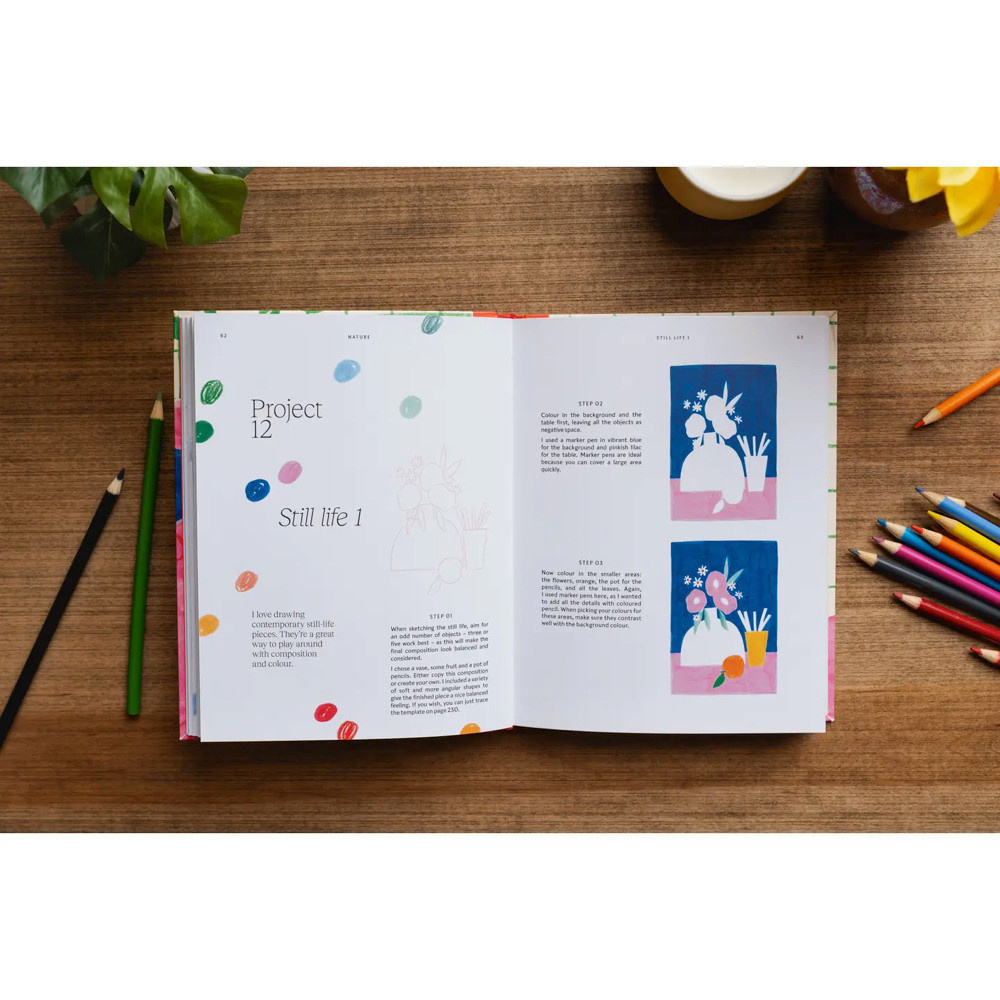 15-minute Art Drawing Hardcover Book