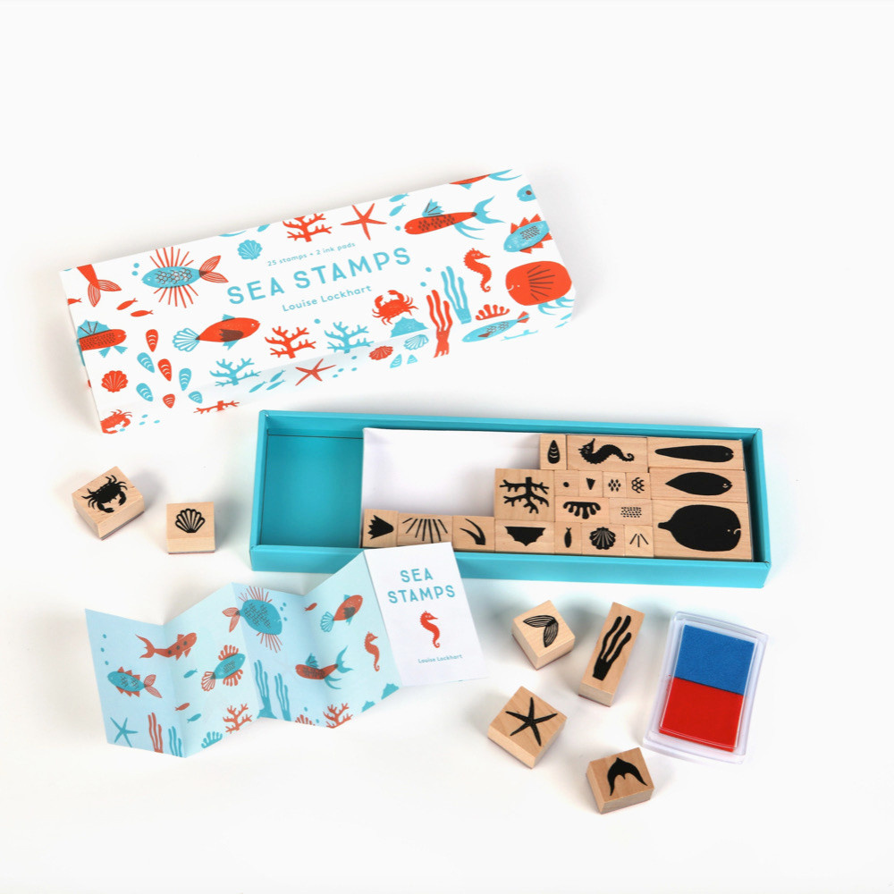 Sea Stamps Set