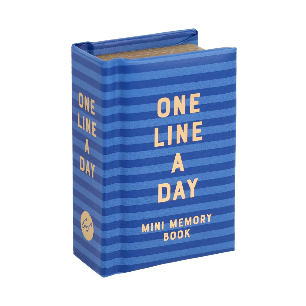 Mini One Line A Day - Navy Stripes