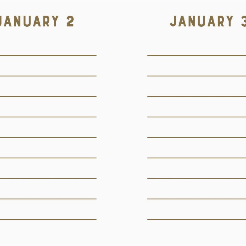 Mini One Line A Day - Navy Stripes