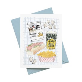  Sarah Wormann Card - New England Summer Beach Picnic
