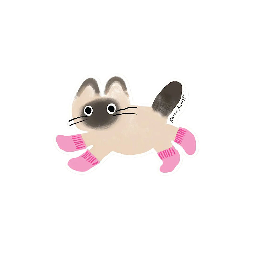 Karen Schipper Karen Schipper Sticker - Cat Socks