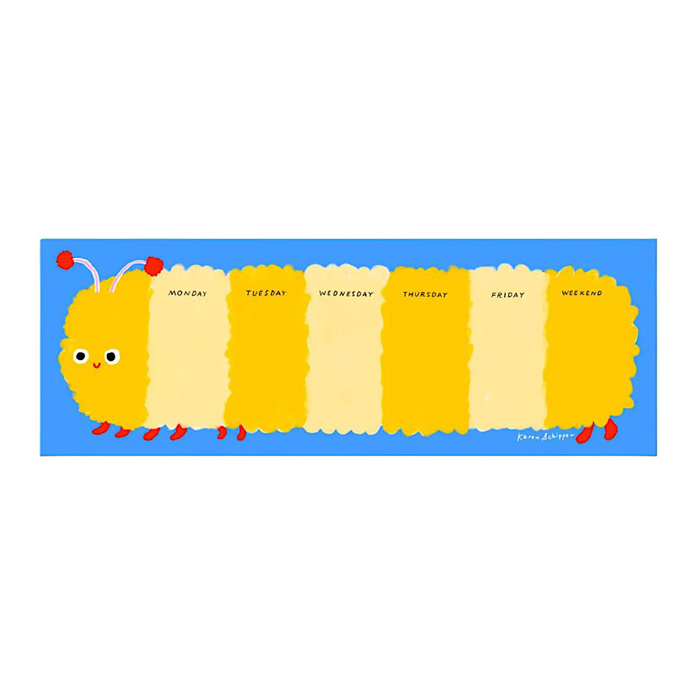 Karen Schipper Karen Schipper Weekly Desk Planner - Collin Caterpillar