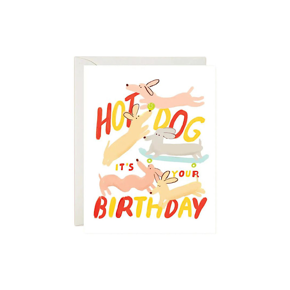 Karen Schipper Card - Hot Dog Birthday