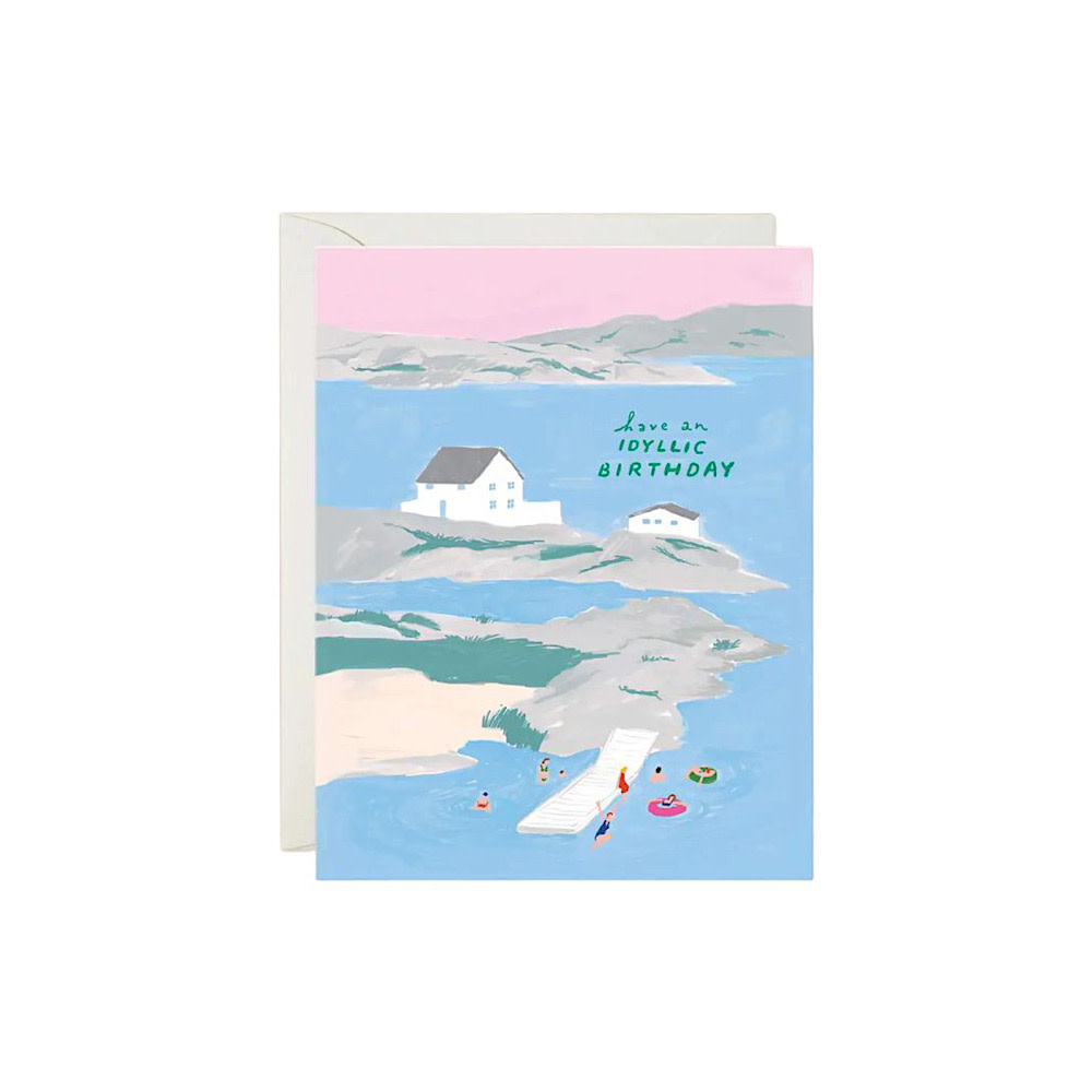 Karen Schipper Card - Idyllic Lake Birthday