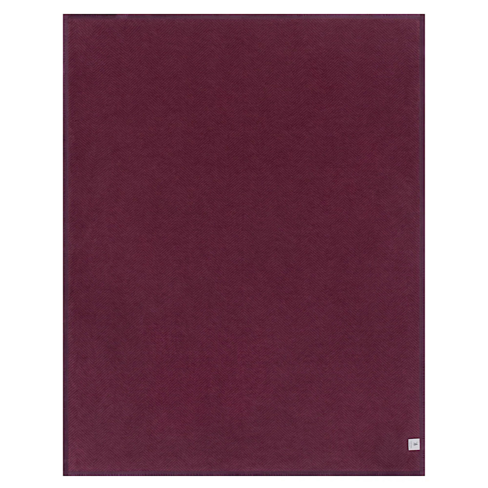 ChappyWrap Original Blanket - Harborview Herringbone - Plum