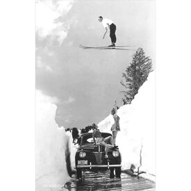  Postcard WS-13 - Man Ski-Jumping