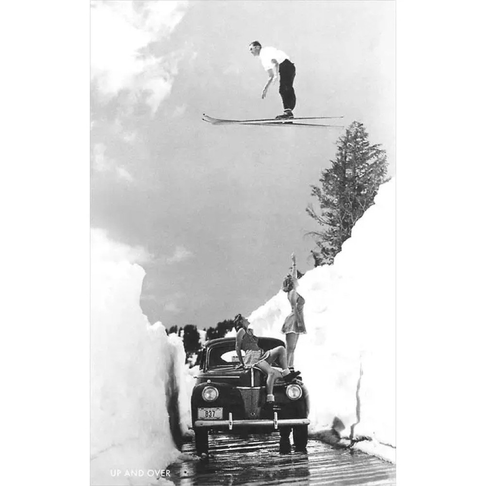  Postcard WS-13 - Man Ski-Jumping