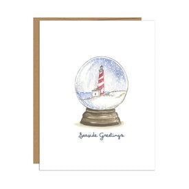 Jessica Frasz Studio Jessica Frasz Studio Card - Lighthouse Coastal Snow Globe