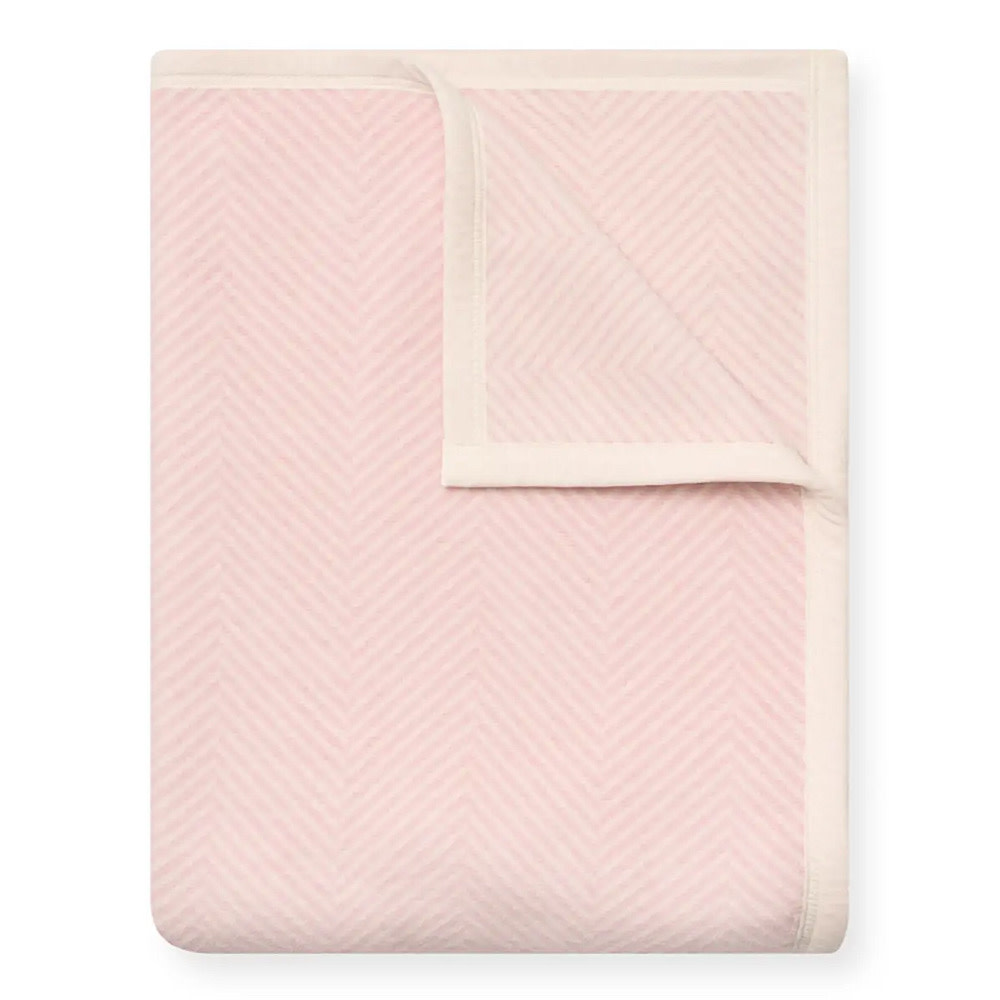 ChappyWrap ChappyWrap Original Blanket - Harborview Herringbone - Ballet Pink