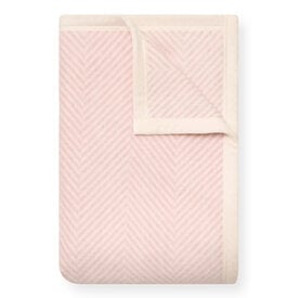 ChappyWrap ChappyWrap Midi Blanket - Harborview Herringbone - Ballet Pink