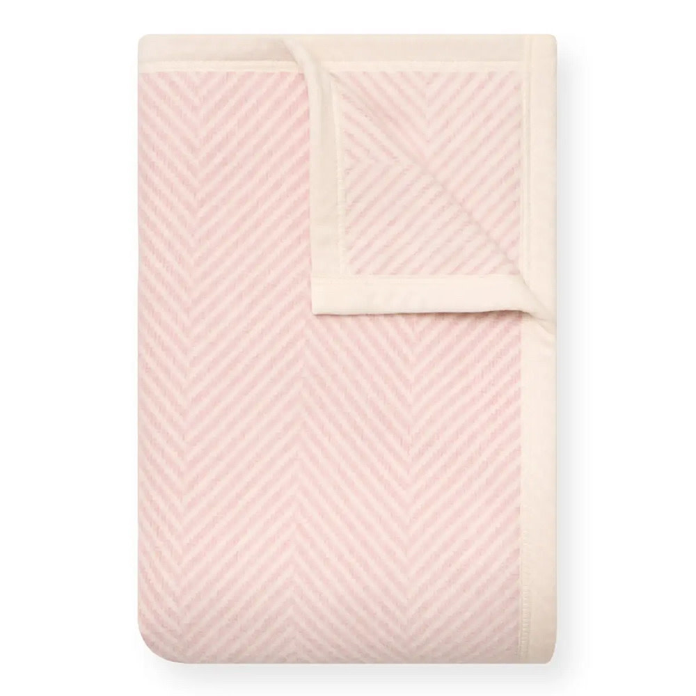 ChappyWrap ChappyWrap Midi Blanket - Harborview Herringbone - Ballet Pink