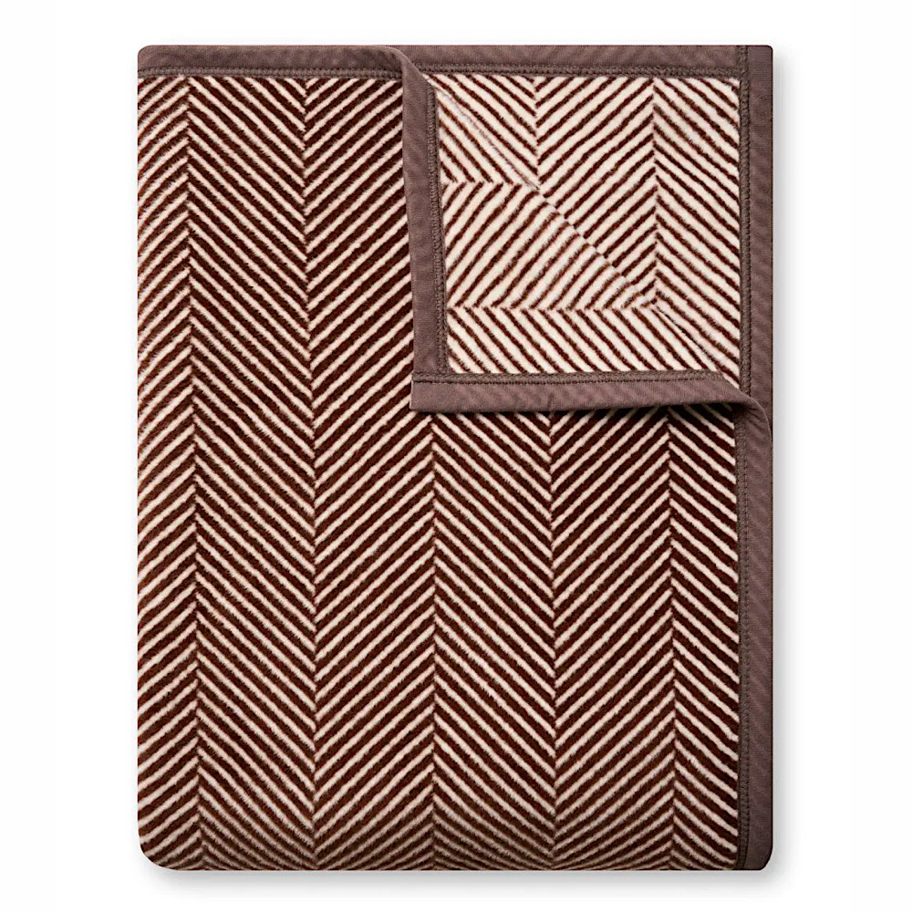 ChappyWrap Original Blanket - Harborview Herringbone - Chocolate