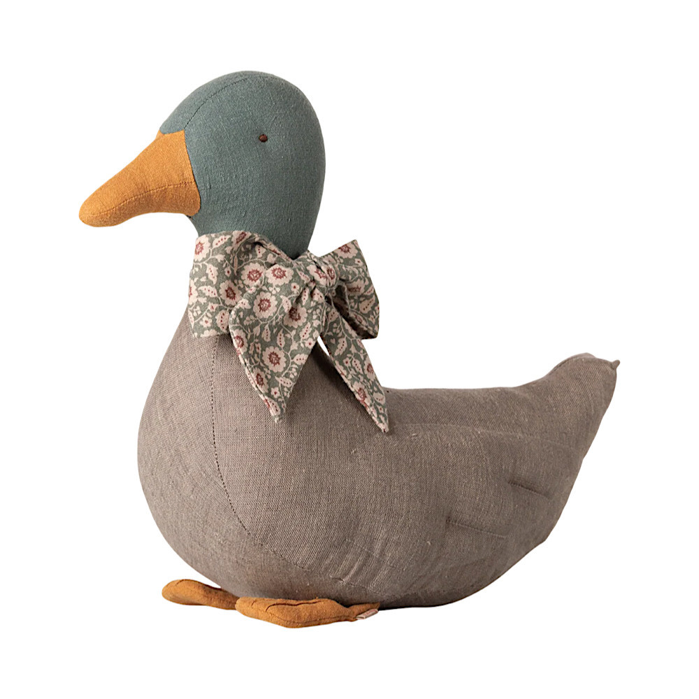 Maileg Maileg Duck w/ Bow - Grey
