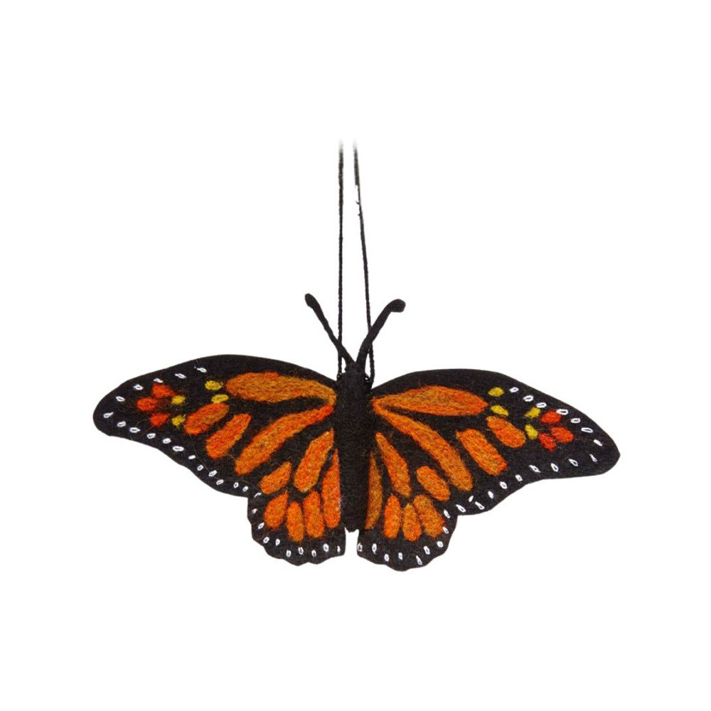 Silk Road Bazaar Ornament - Monarch Butterfly