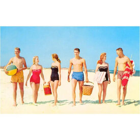  Postcard NP-19 - Beach Picnic