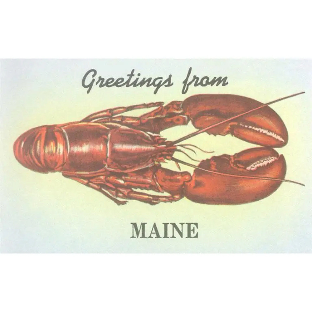  Postcard ME-257 - Greetings from Maine Lobster