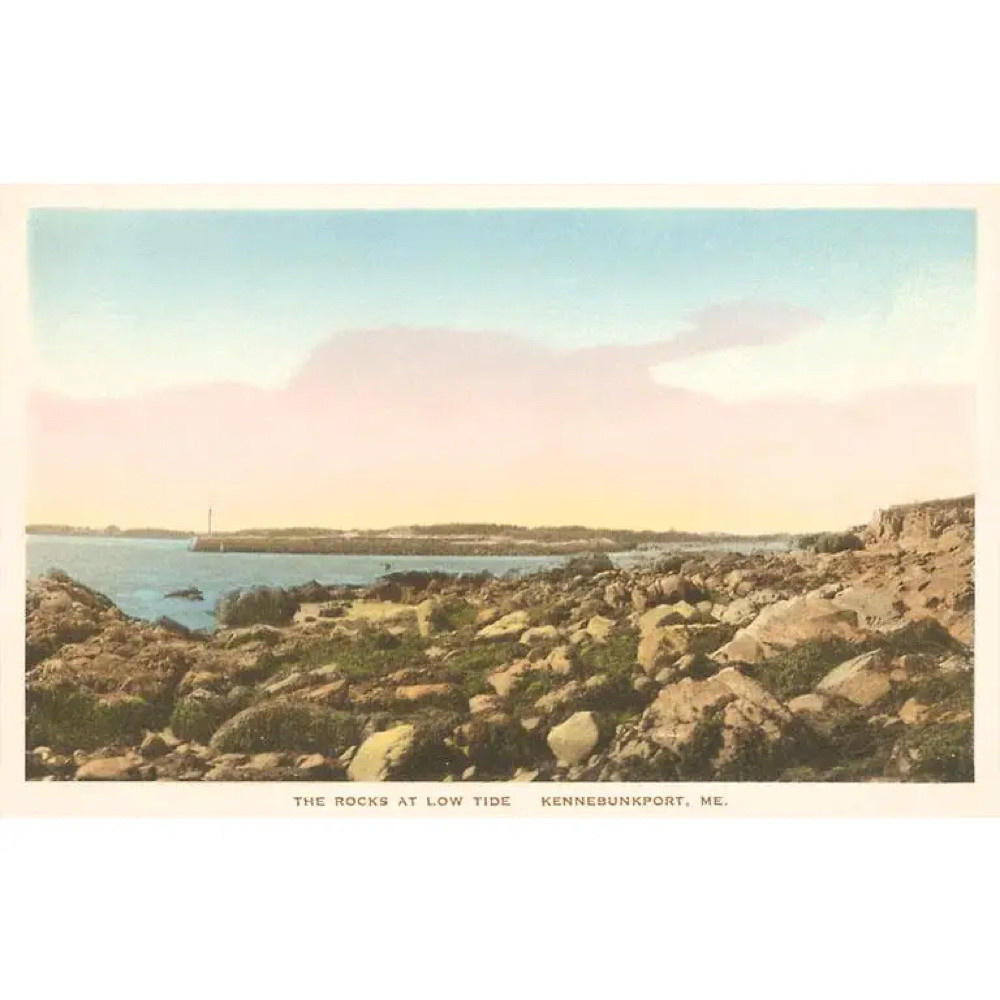  Postcard ME-102 - Kennebunkport Rocks