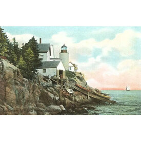  Postcard ME-235 - Bass Harbor Head Lighthouse