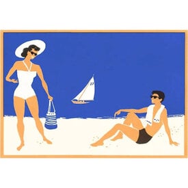  Postcard TS-45 - Couple on Beach