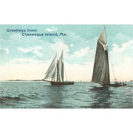  Postcard ME-113 - Chebeague Island Sailboats