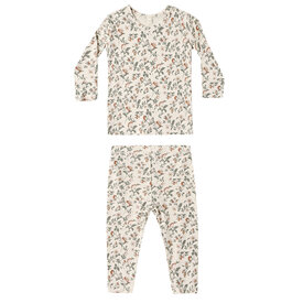 Quincy Mae Quincy Mae Bamboo Pajama Set - Holiday Floral