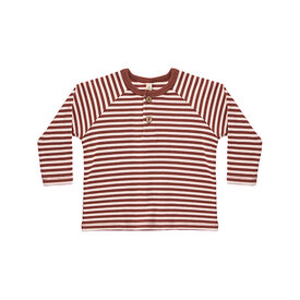 Quincy Mae Quincy Mae Henley Knit Top - Candy Stripe