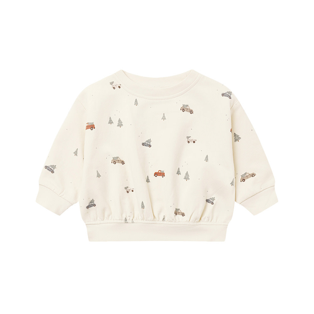Quincy Mae Relaxed Fleece Sweatshirt - Holiday Drive