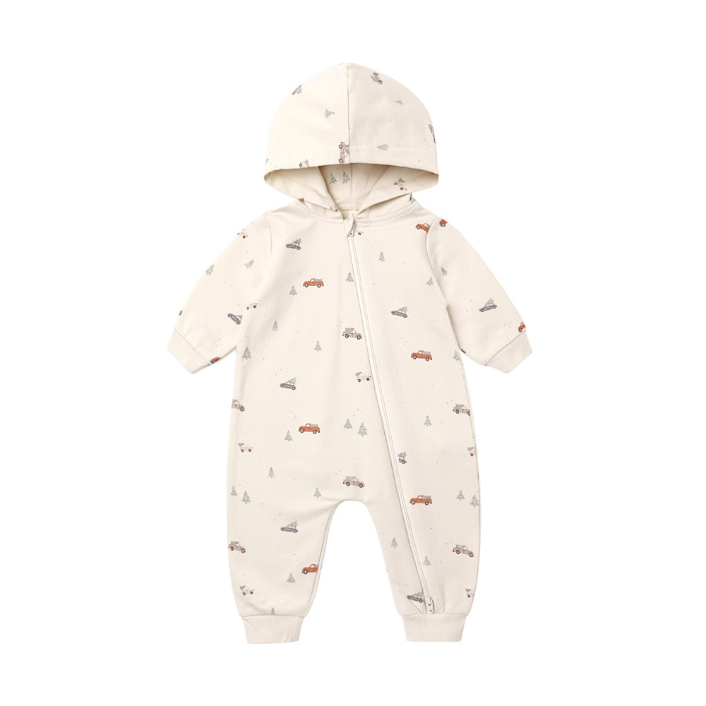 Quincy Mae Hooded Jumpsuit - Holiday Drive