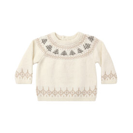 Quincy Mae Quincy Mae Rex Sweater - Tree Fair Isle