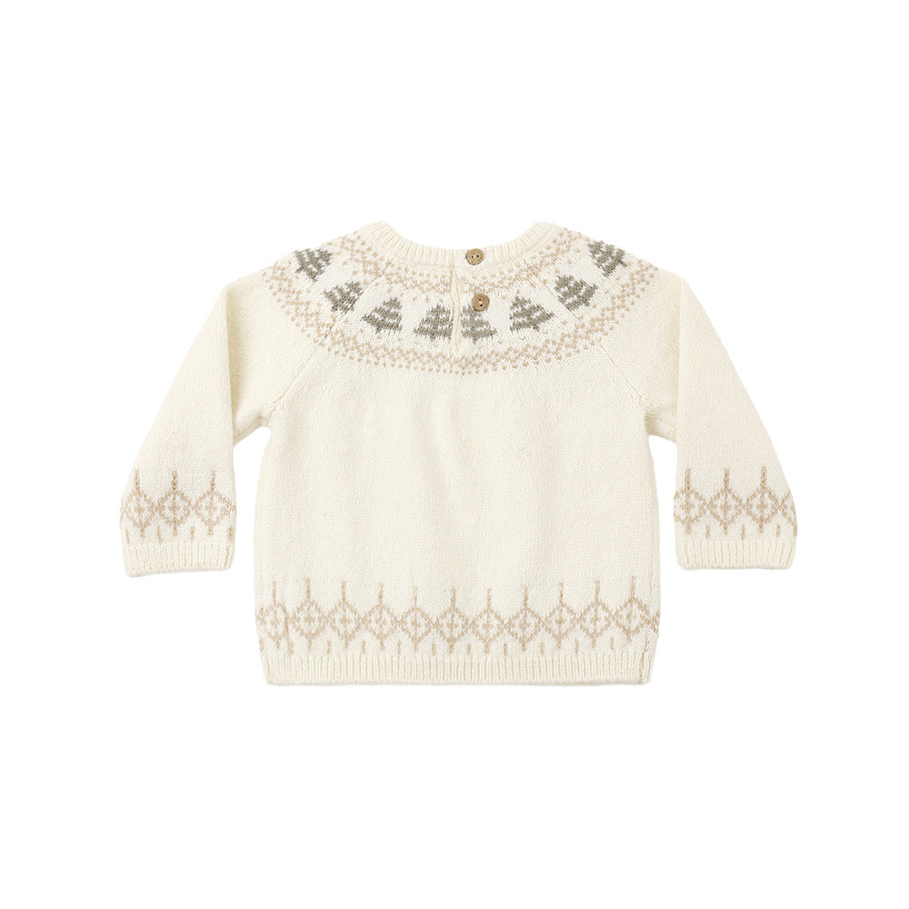 Quincy Mae Rex Sweater - Tree Fair Isle