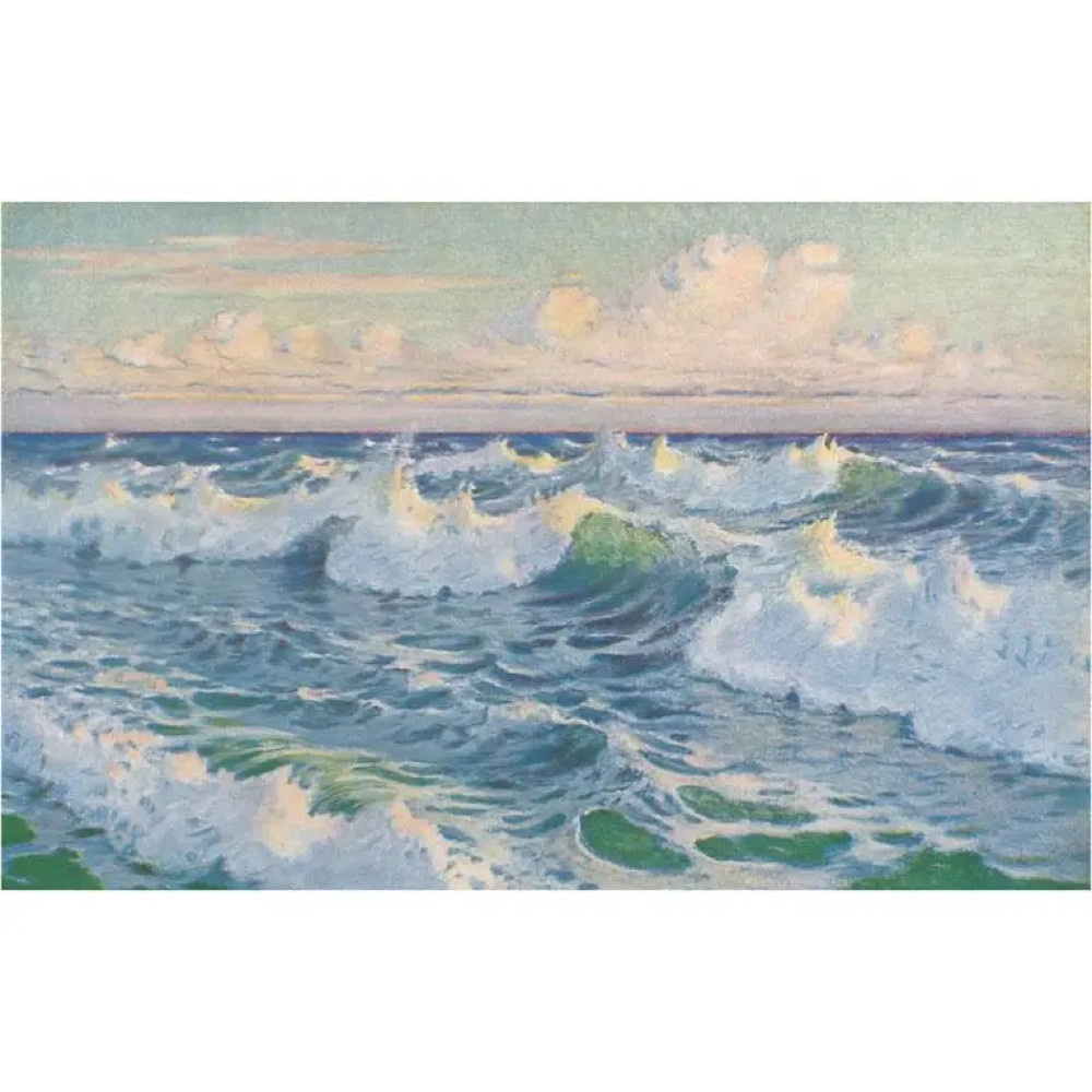  Postcard TS-125 - Waves on the Shore
