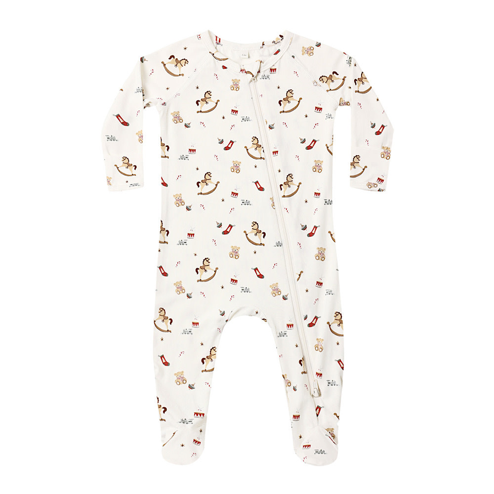Quincy Mae Quincy Mae Bamboo Zip Footie - Toy Chest