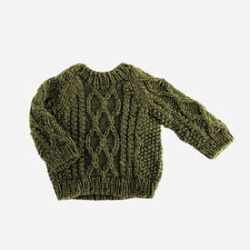 The Blueberry Hill The Blueberry Hill Baby Fisherman Sweater - Moss Green