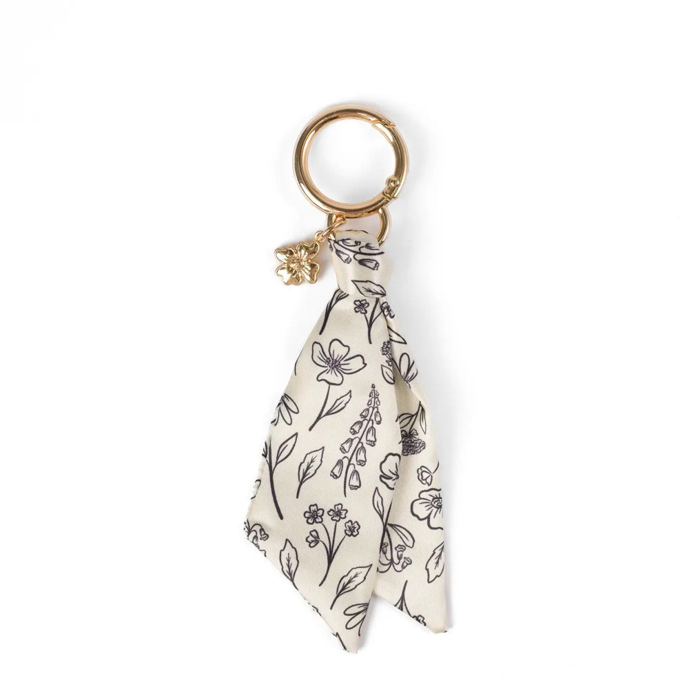 Elyse Breanne Design Elyse Breanne Design Satin Keychain - Pressed Floral
