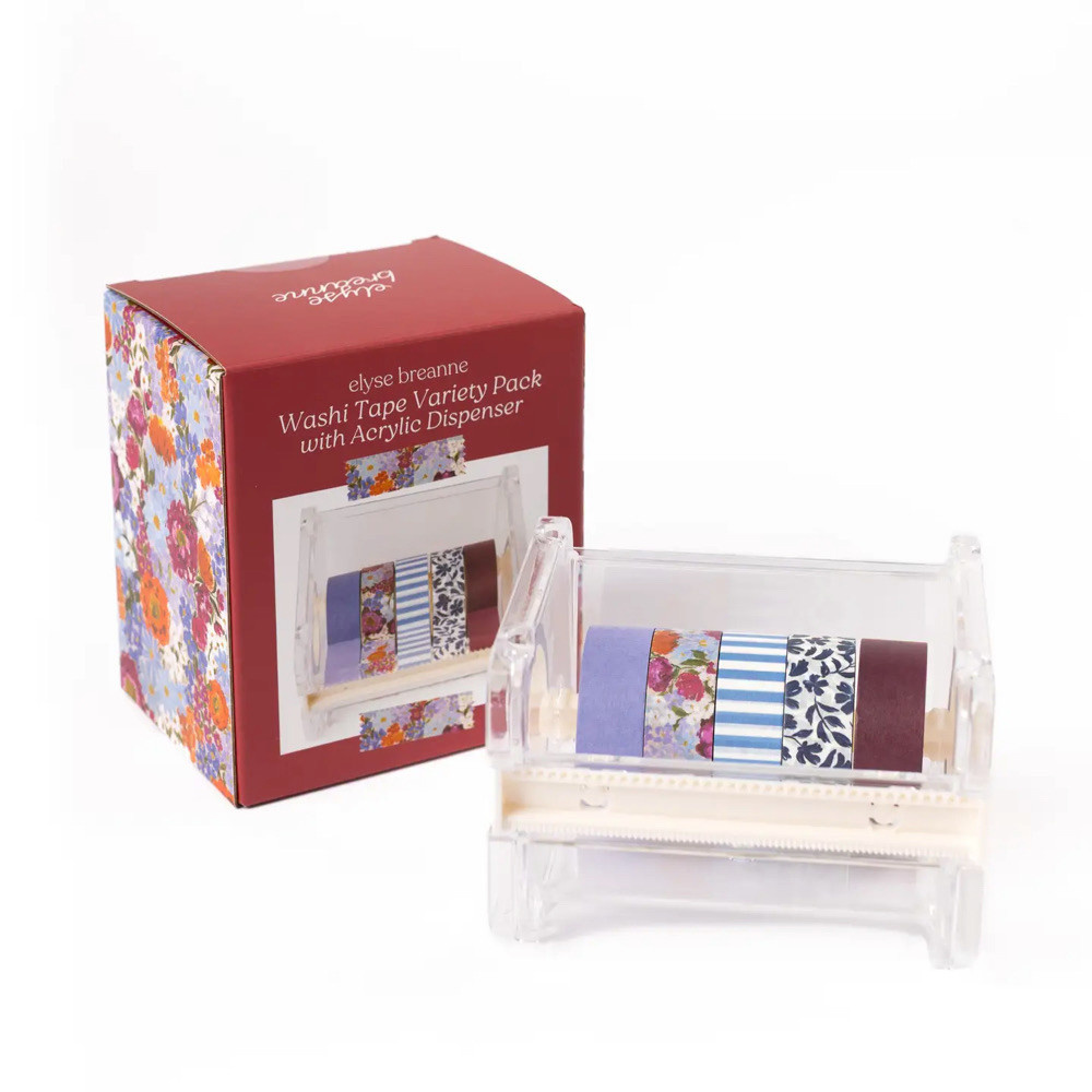 Elyse Breanne Design Washi Tape - Pack of 5 with Dispenser