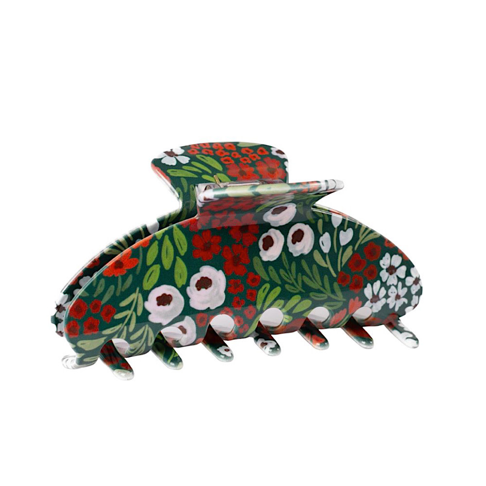 Elyse Breanne Design Claw Clip - Christmas Floral