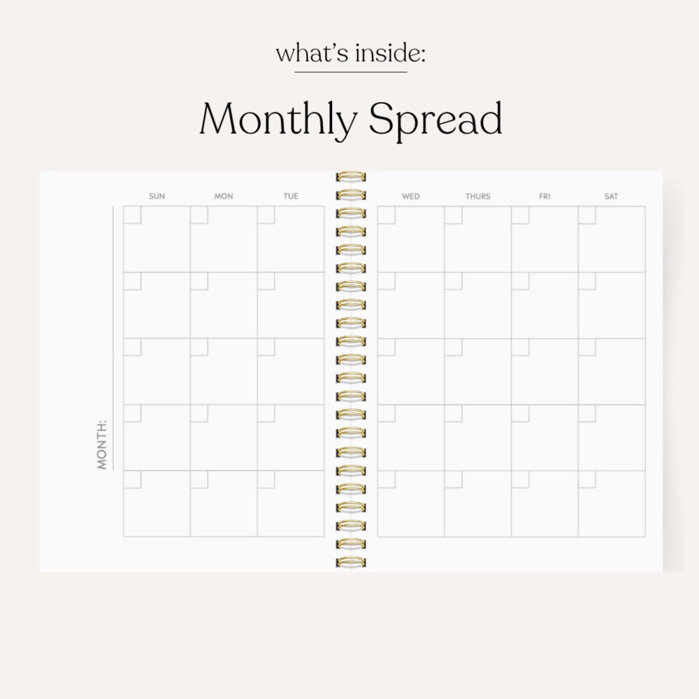Elyse Breanne Design Undated Planner - Blue Stripes