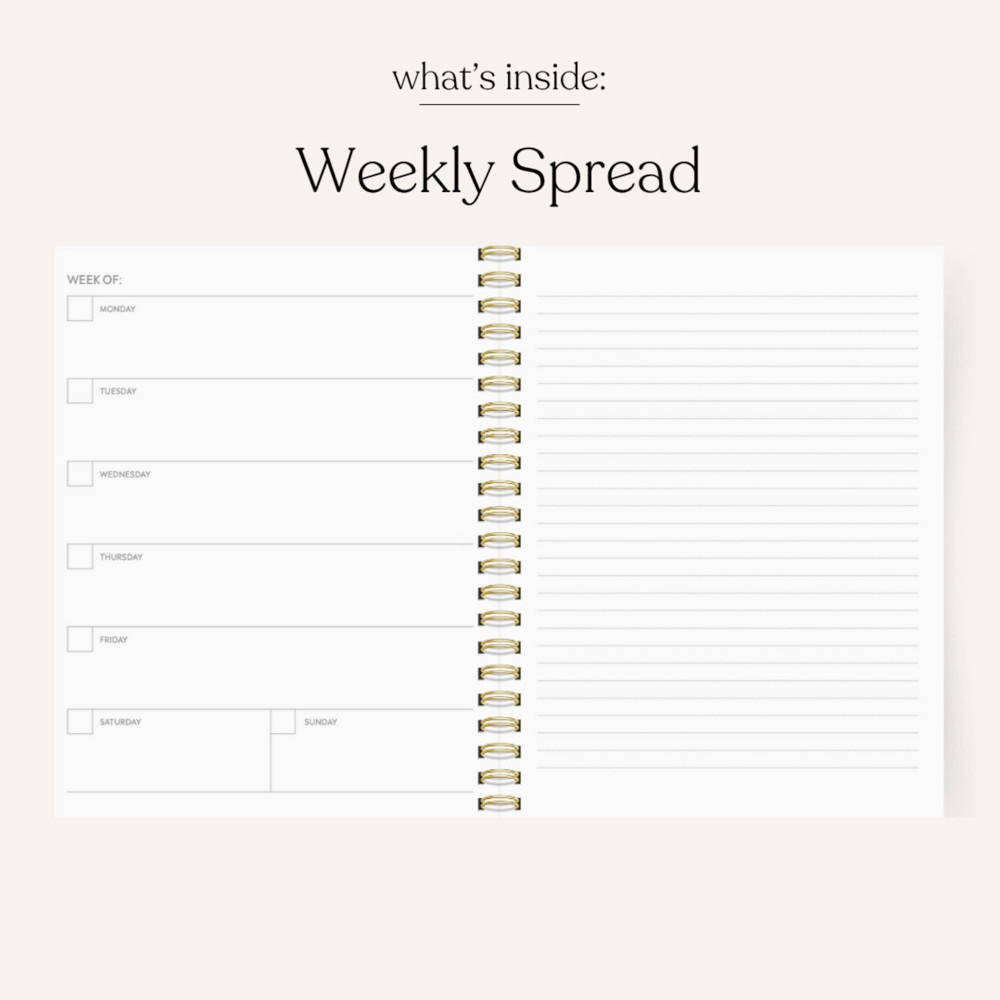 Elyse Breanne Design Undated Planner - Blue Stripes