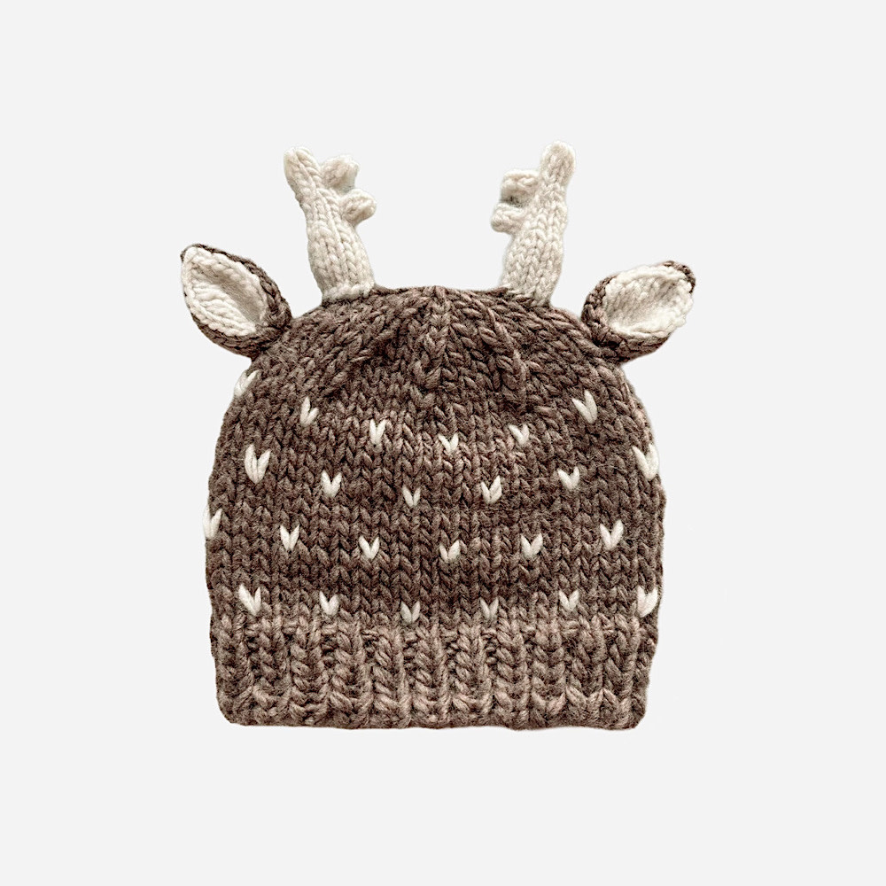 The Blueberry Hill Baby Sawyer Deer Hat - Woodland