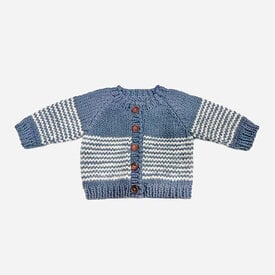 The Blueberry Hill The Blueberry Hill Baby Stripe Cardigan - Blue