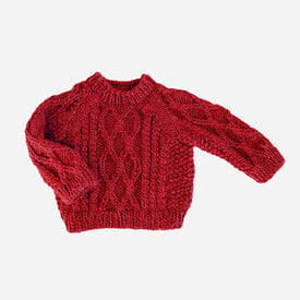 The Blueberry Hill The Blueberry Hill Baby Fisherman Sweater - Red