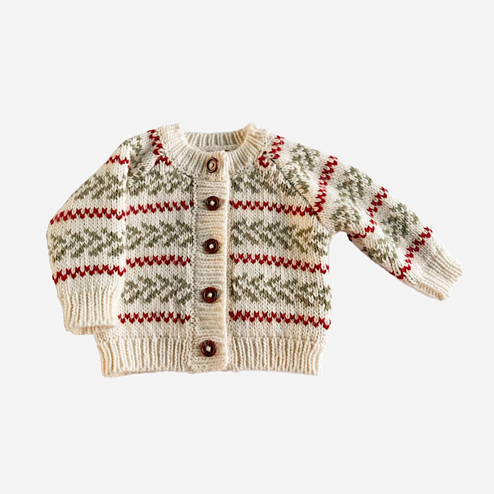 The Blueberry Hill The Blueberry Hill Baby Evergreen Cardigan - Cream