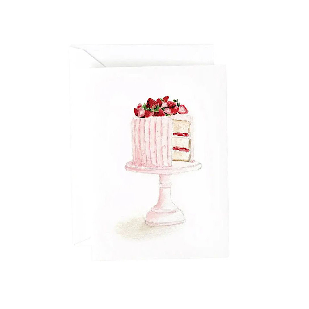 Emily Lex Studio Mini Notecard - Pink Cake
