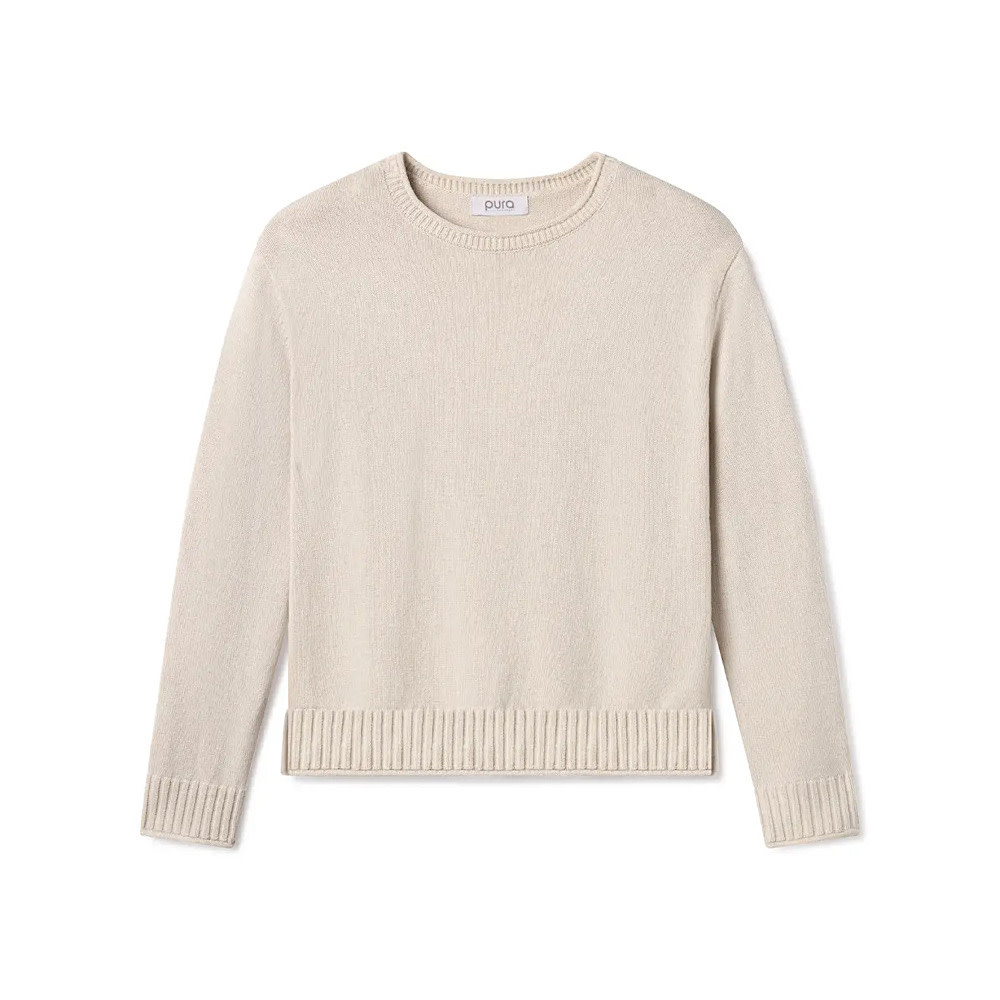 Everyday Cotton Crew Sweater - Oatmeal
