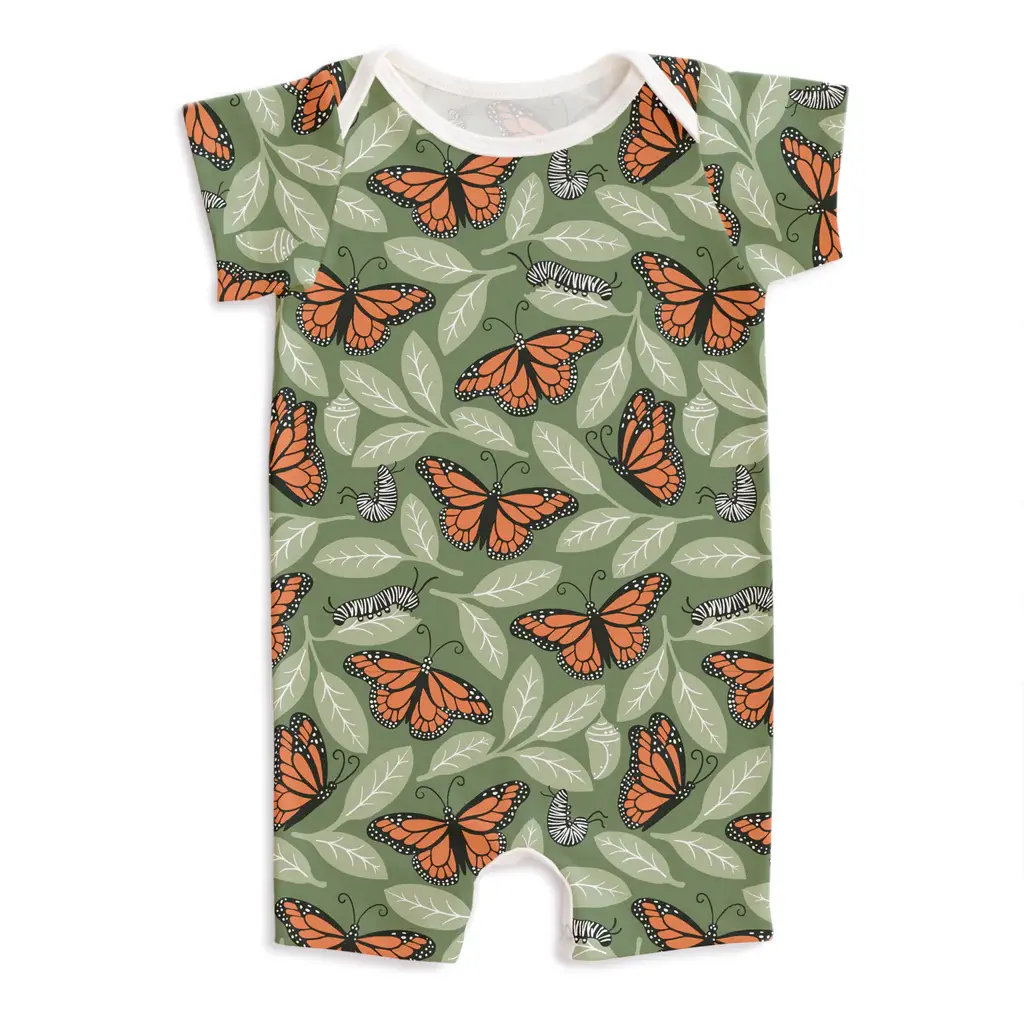 Winter Water Factory Winter Water Factory Summer Romper - Monarchs