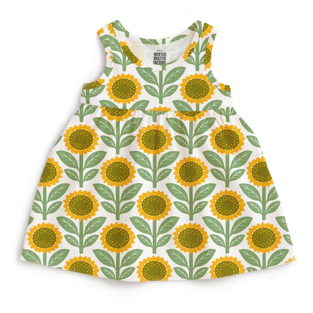 Winter Water Factory Alna Baby Dress - Sunflowers