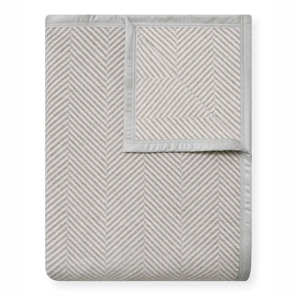 ChappyWrap Original Blanket - Harborview Herringbone - Light Grey